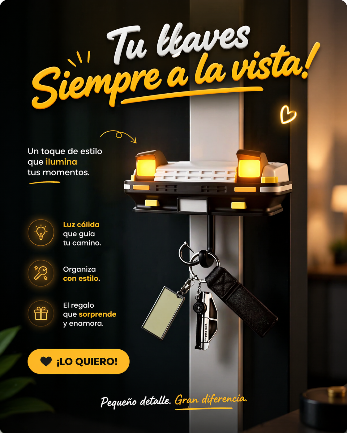 Colgador de llaves de autos
